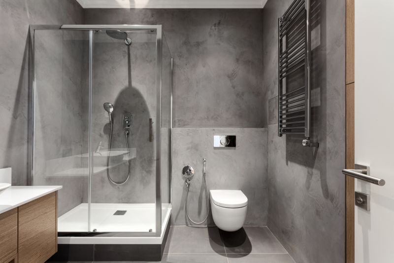 Compact Shower with Glass Enclosure